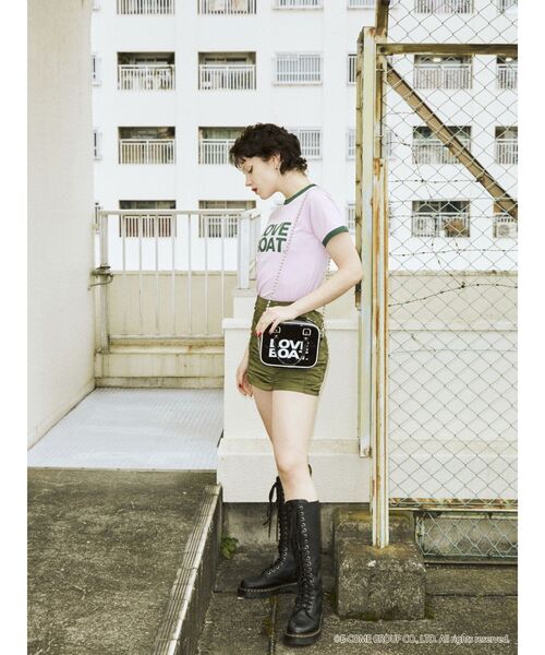 jouetie(ジュエティ)の「LOVE BOAT ミニマムボストン【コラボ】(ボストンバッグ・レディース・ブラック/ブルー/クリア・FREE)」の5枚目の写真