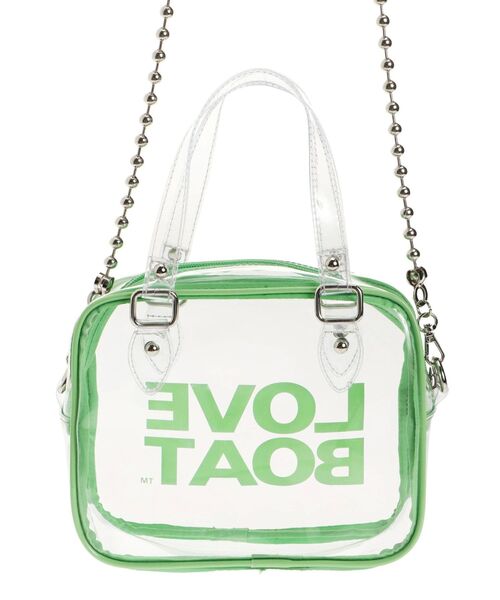 jouetie(ジュエティ)の「LOVE BOAT ミニマムボストン【コラボ】(ボストンバッグ・レディース・ブラック/ブルー/クリア・FREE)」の9枚目の写真