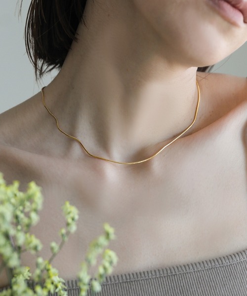 select MOCA（セレクトモカ）の「【ZOZO限定】スネークチェーンネックレス（ネックレス・レディース・シルバー/ゴールド・FREE）」の2枚目の写真