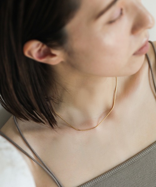 select MOCA（セレクトモカ）の「【ZOZO限定】スネークチェーンネックレス（ネックレス・レディース・シルバー/ゴールド・FREE）」の4枚目の写真