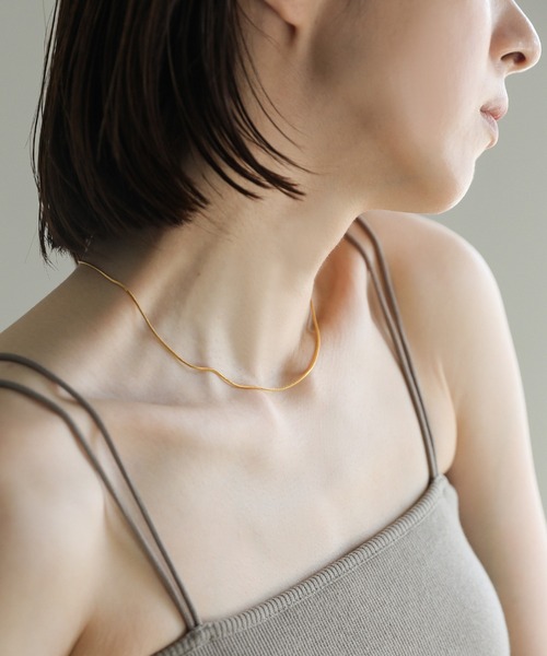 select MOCA（セレクトモカ）の「【ZOZO限定】スネークチェーンネックレス（ネックレス・レディース・シルバー/ゴールド・FREE）」の9枚目の写真