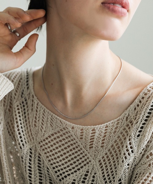 select MOCA（セレクトモカ）の「【ZOZO限定】スネークチェーンネックレス（ネックレス・レディース・シルバー/ゴールド・FREE）」の14枚目の写真