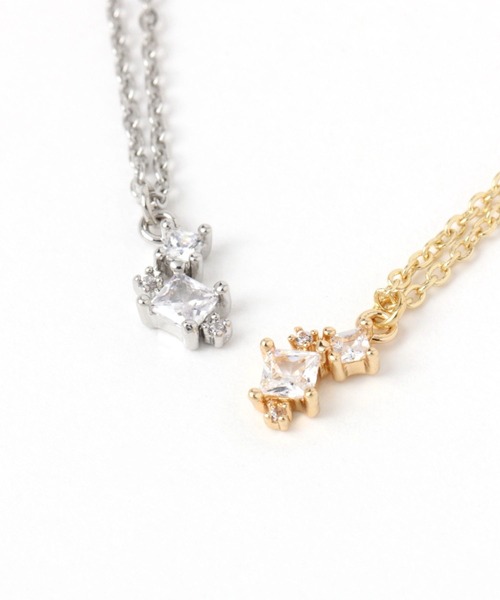 LAKOLE（ラコレ）の「2連ビジューネックレス / 190706（ネックレス・レディース・その他1/その他2・FREE）」の5枚目の写真