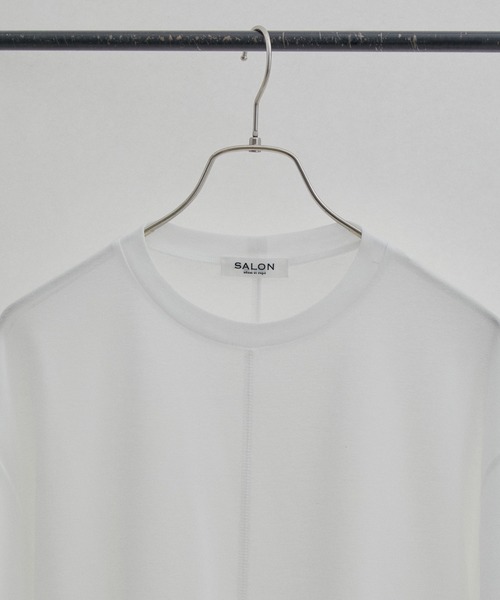 SALON adam et rope'(サロン アダム エ ロペ)の「【WEB限定】【接触冷感・吸水速乾】バックスリットシアーTシャツ(Tシャツ/カットソー・レディース・ブラック/オフホワイト/ライトグリーン・FREE)」の5枚目の写真