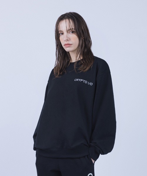 CRYPTOIO(クリプトアイオ)の「【CRYPTOIO 】BS エッセンシャル オーバーフィット クルーネック / CRYPTOIO BS ESSENTIAL OVER FIT CREW NECK(スウェット・メンズ・ブラック/クリーム/セージグリーン・MEDIUM/LARGE/X-LARGE)」の8枚目の写真