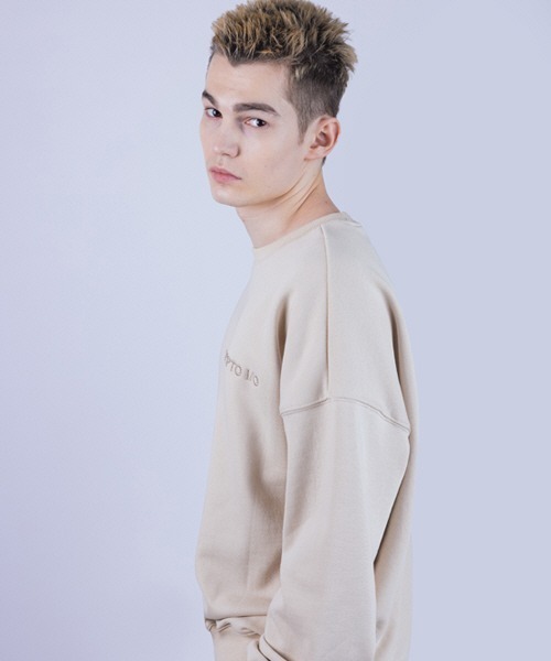 CRYPTOIO(クリプトアイオ)の「【CRYPTOIO 】BS エッセンシャル オーバーフィット クルーネック / CRYPTOIO BS ESSENTIAL OVER FIT CREW NECK(スウェット・メンズ・ブラック/クリーム/セージグリーン・MEDIUM/LARGE/X-LARGE)」の14枚目の写真