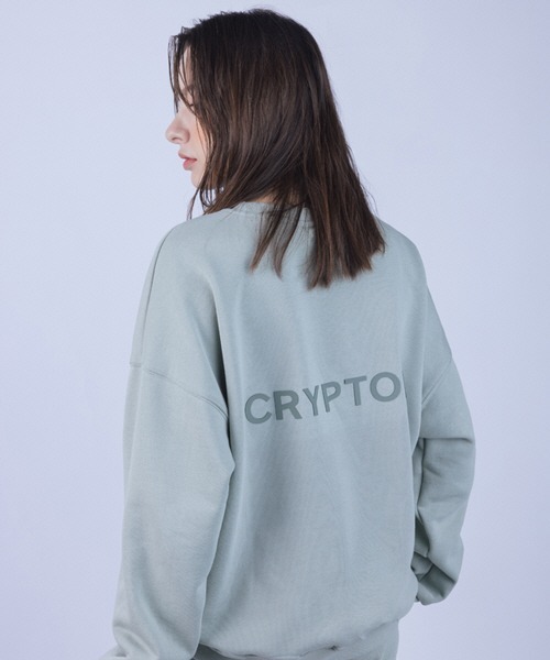 CRYPTOIO(クリプトアイオ)の「【CRYPTOIO 】BS エッセンシャル オーバーフィット クルーネック / CRYPTOIO BS ESSENTIAL OVER FIT CREW NECK(スウェット・メンズ・ブラック/クリーム/セージグリーン・MEDIUM/LARGE/X-LARGE)」の4枚目の写真