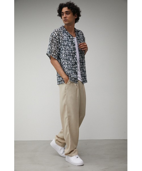 AZUL by moussy（アズールバイマウジー）の「OPENWORK ALOHA PATTERN SHIRT/オープンワークアロハパターンシャツ（シャツ/ブラウス・メンズ・ブラック系その他/ブルー系その他3・FREE）」の7枚目の写真