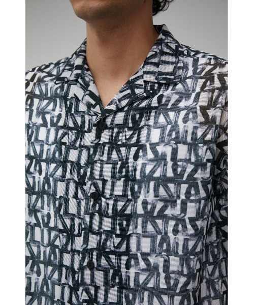 AZUL by moussy（アズールバイマウジー）の「OPENWORK ALOHA PATTERN SHIRT/オープンワークアロハパターンシャツ（シャツ/ブラウス・メンズ・ブラック系その他/ブルー系その他3・FREE）」の11枚目の写真