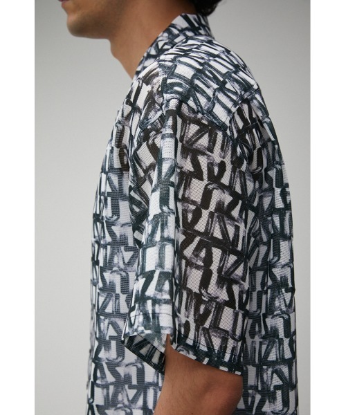 AZUL by moussy（アズールバイマウジー）の「OPENWORK ALOHA PATTERN SHIRT/オープンワークアロハパターンシャツ（シャツ/ブラウス・メンズ・ブラック系その他/ブルー系その他3・FREE）」の12枚目の写真
