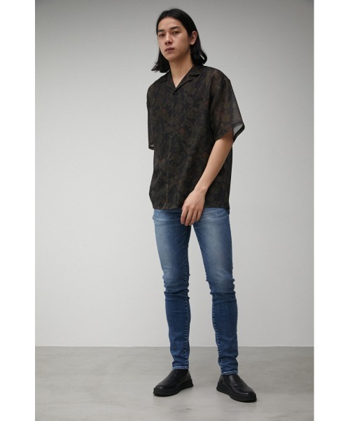 AZUL by moussy（アズールバイマウジー）の「OPENWORK ALOHA PATTERN SHIRT/オープンワークアロハパターンシャツ（シャツ/ブラウス・メンズ・ブラック系その他/ブルー系その他3・FREE）」の18枚目の写真