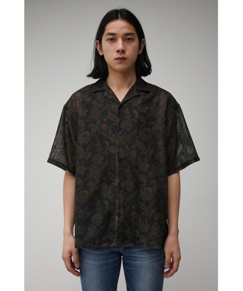 AZUL by moussy（アズールバイマウジー）の「OPENWORK ALOHA PATTERN SHIRT/オープンワークアロハパターンシャツ（シャツ/ブラウス・メンズ・ブラック系その他/ブルー系その他3・FREE）」の19枚目の写真