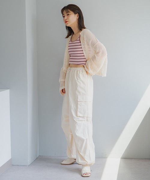 Kastane（カスタネ）の「【2サイズ展開】カットレースカーディガン（カーディガン/ボレロ・レディース・ブルー/アイボリー/ブラック・S/M）」の13枚目の写真