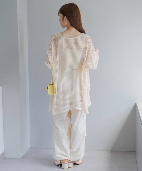 Kastane（カスタネ）の「【2サイズ展開】カットレースカーディガン（カーディガン/ボレロ・レディース・ブルー/アイボリー/ブラック・S/M）」の7枚目の写真