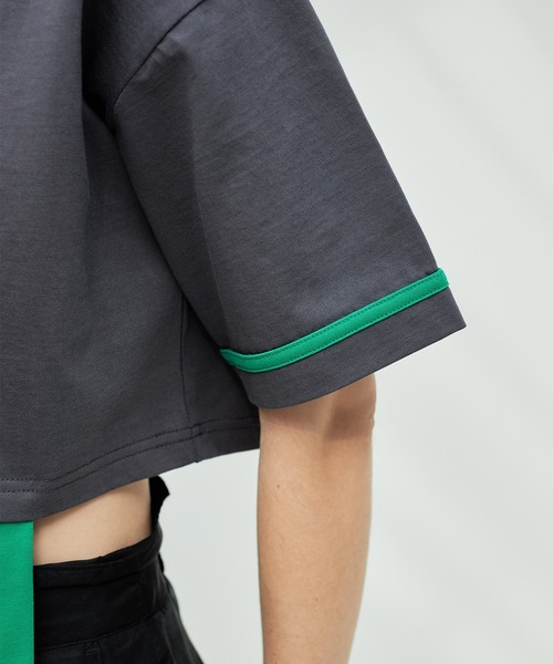 casane（カサネ）の「セパレートラインカットワンピース（ワンピース・レディース・グレー/ネイビー・FREE）」の7枚目の写真