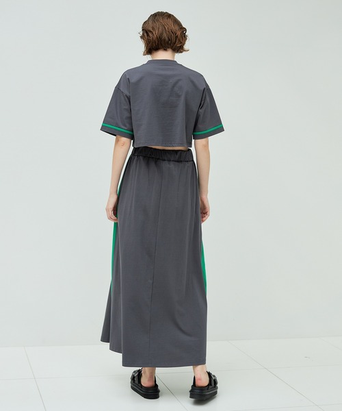 casane（カサネ）の「セパレートラインカットワンピース（ワンピース・レディース・グレー/ネイビー・FREE）」の6枚目の写真