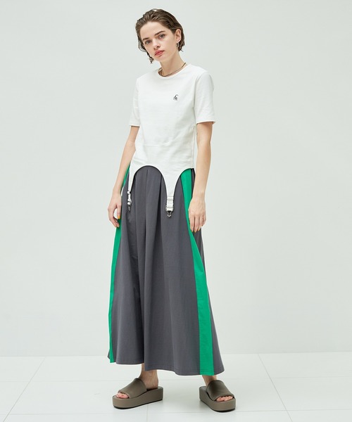 casane（カサネ）の「セパレートラインカットワンピース（ワンピース・レディース・グレー/ネイビー・FREE）」の16枚目の写真