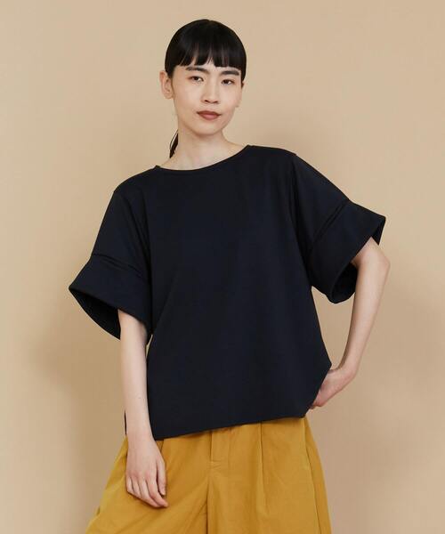 FRAPBOIS（フラボア）の「ドライポンチ カットソー（Tシャツ/カットソー・レディース・ブラック/ホワイト・1）」の2枚目の写真