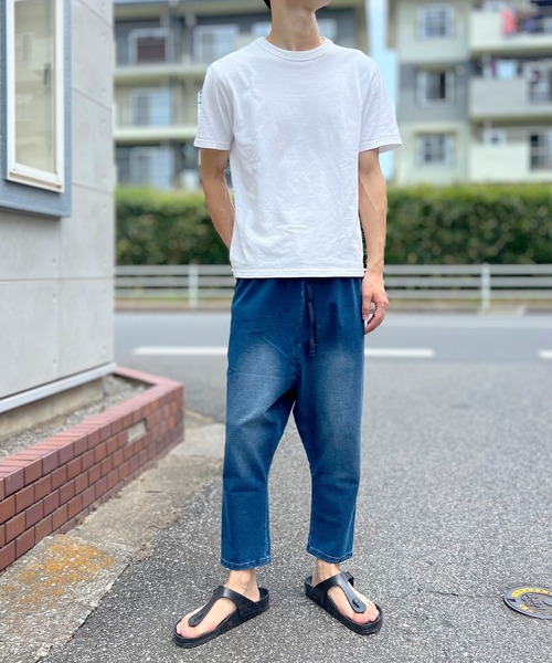 セール】クロップドパンツ ジョガーパンツ デニム ワイド＆テーパード