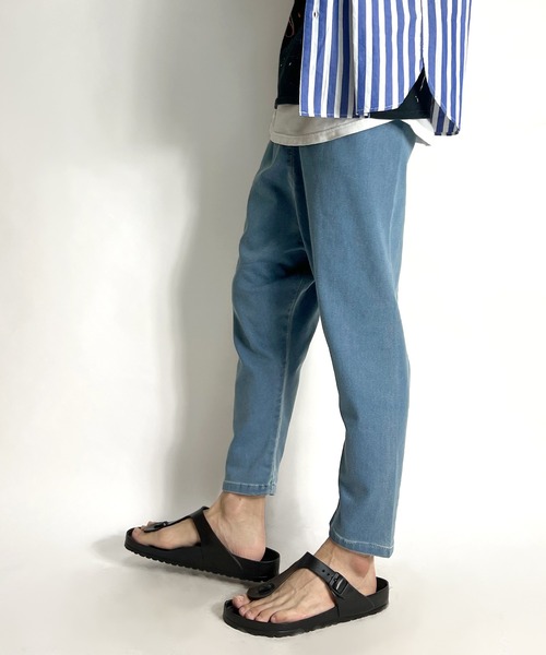 BEATJIVE(ビートジャイブ)の「クロップドパンツ ジョガーパンツ デニム ワイド&テーパード イージーパンツ ストレッチ 9分丈 アンクル丈 メンズ(デニムパンツ・メンズ・ネイビー/インディゴブルー/ブルー/ブラック系その他/ブルー系その他/ブルー系その他3/ブラック系その他2/ブルー系その他2・FREE/2/3)」の9枚目の写真