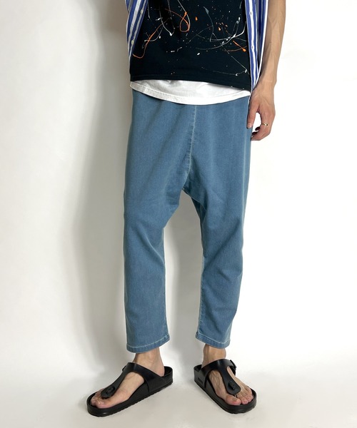 BEATJIVE(ビートジャイブ)の「クロップドパンツ ジョガーパンツ デニム ワイド&テーパード イージーパンツ ストレッチ 9分丈 アンクル丈 メンズ(デニムパンツ・メンズ・ネイビー/インディゴブルー/ブルー/ブラック系その他/ブルー系その他/ブルー系その他3/ブラック系その他2/ブルー系その他2・FREE/2/3)」の17枚目の写真