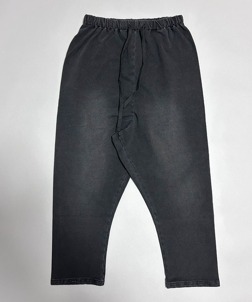 JH TFW49 クロップド イージーパンツ ブラック 裾リブ JH TFW49 クロップド イージーパンツ ブラック 裾リブ JH TFW49
