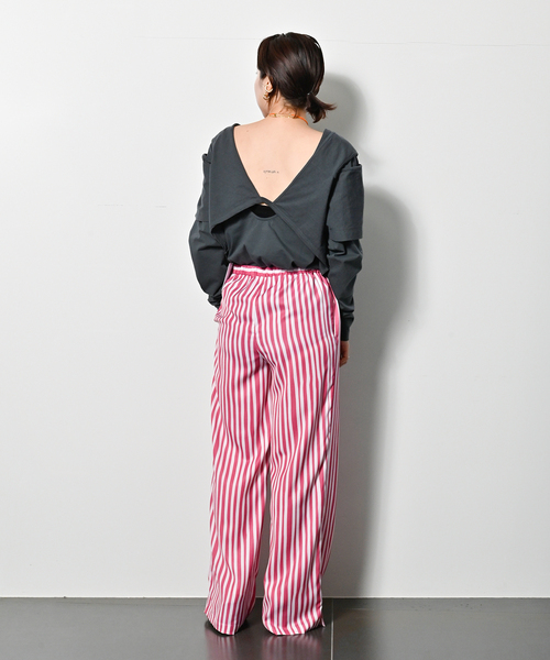 R JUBILEE（アールジュビリー）の「【R JUBILEE/アール ジュビリー】LAYERED TEE：カットソー（Tシャツ/カットソー・レディース・チャコールグレー・FREE）」の7枚目の写真