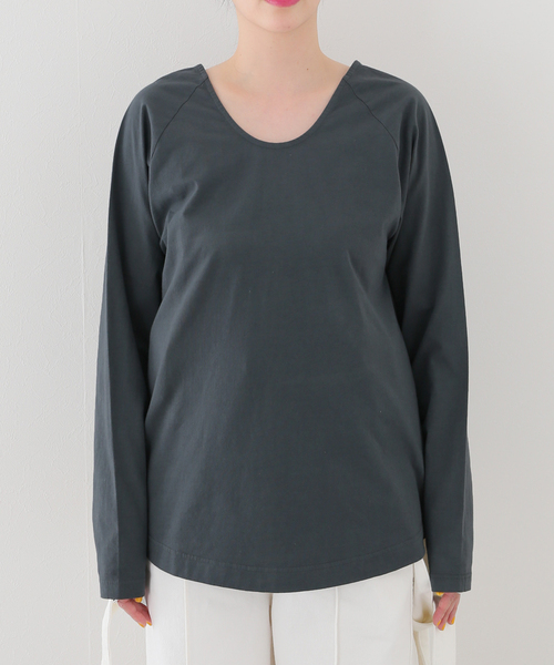 R JUBILEE（アールジュビリー）の「【R JUBILEE/アール ジュビリー】LAYERED TEE：カットソー（Tシャツ/カットソー・レディース・チャコールグレー・FREE）」の11枚目の写真