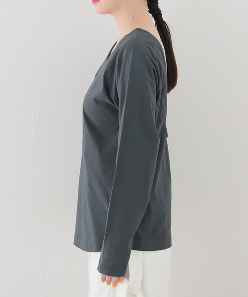 R JUBILEE（アールジュビリー）の「【R JUBILEE/アール ジュビリー】LAYERED TEE：カットソー（Tシャツ/カットソー・レディース・チャコールグレー・FREE）」の12枚目の写真