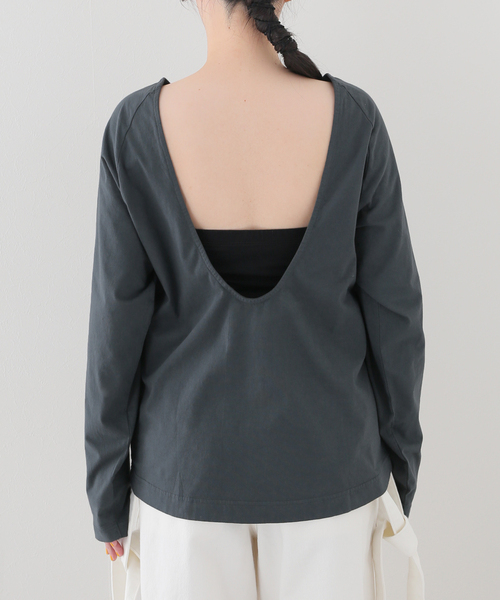 R JUBILEE（アールジュビリー）の「【R JUBILEE/アール ジュビリー】LAYERED TEE：カットソー（Tシャツ/カットソー・レディース・チャコールグレー・FREE）」の13枚目の写真