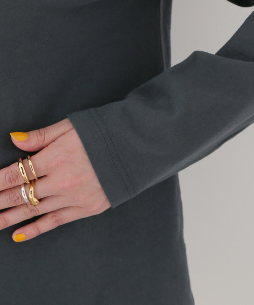 R JUBILEE（アールジュビリー）の「【R JUBILEE/アール ジュビリー】LAYERED TEE：カットソー（Tシャツ/カットソー・レディース・チャコールグレー・FREE）」の17枚目の写真