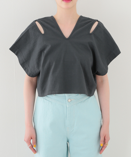 R JUBILEE（アールジュビリー）の「【R JUBILEE/アール ジュビリー】LAYERED TEE：カットソー（Tシャツ/カットソー・レディース・チャコールグレー・FREE）」の19枚目の写真