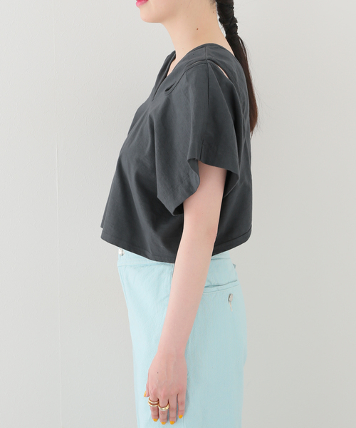 R JUBILEE（アールジュビリー）の「【R JUBILEE/アール ジュビリー】LAYERED TEE：カットソー（Tシャツ/カットソー・レディース・チャコールグレー・FREE）」の20枚目の写真