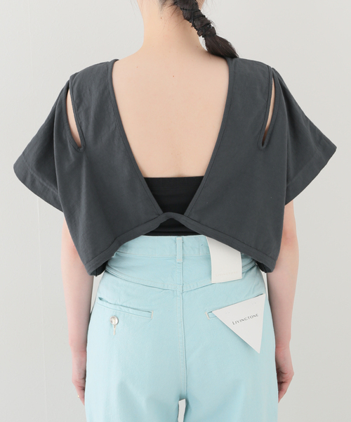 R JUBILEE（アールジュビリー）の「【R JUBILEE/アール ジュビリー】LAYERED TEE：カットソー（Tシャツ/カットソー・レディース・チャコールグレー・FREE）」の21枚目の写真