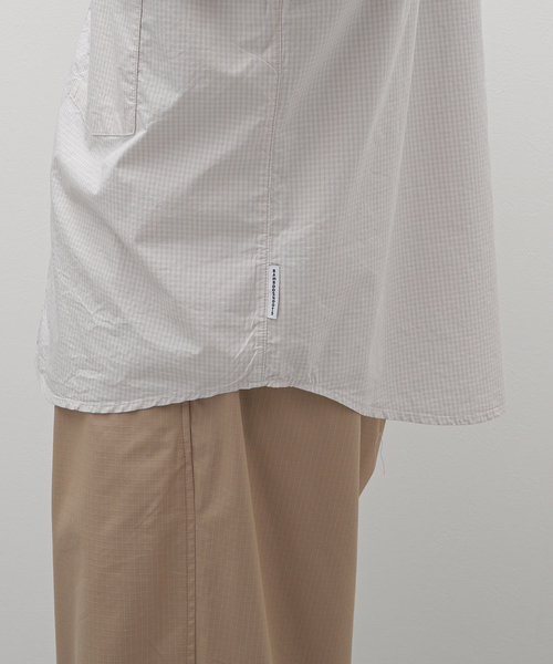 BAMBOO SHOOTS（バンブーシュート）の「【BAMBOO SHOOTS / バンブーシュート】S/S VENTILATION SHIRT-CHEC（シャツ/ブラウス・メンズ・グレー・MEDIUM/LARGE）」の12枚目の写真