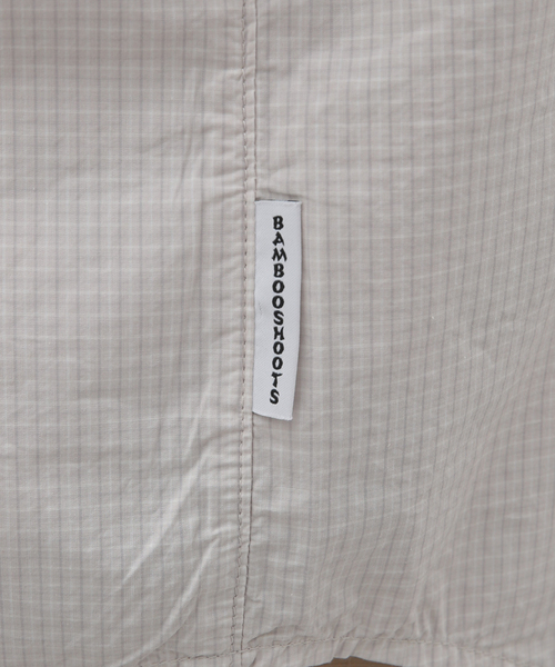 BAMBOO SHOOTS（バンブーシュート）の「【BAMBOO SHOOTS / バンブーシュート】S/S VENTILATION SHIRT-CHEC（シャツ/ブラウス・メンズ・グレー・MEDIUM/LARGE）」の13枚目の写真