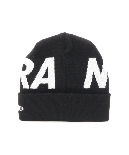 NEW ERA(ニューエラ)の「ニューエラ ニット帽 カフ ビッグロゴ(ニットキャップ/ビーニー・メンズ・ブラック系/ブラック/ネイビー/ホワイト・FREE)」の6枚目の写真