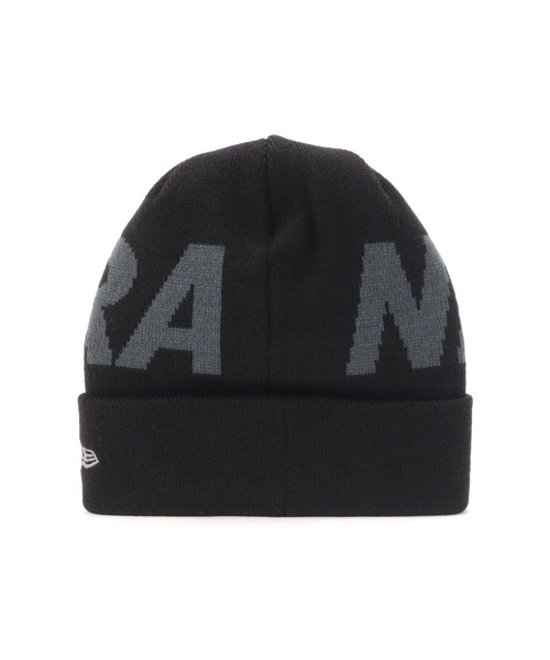 NEW ERA(ニューエラ)の「ニューエラ ニット帽 カフ ビッグロゴ(ニットキャップ/ビーニー・メンズ・ブラック系/ブラック/ネイビー/ホワイト・FREE)」の9枚目の写真