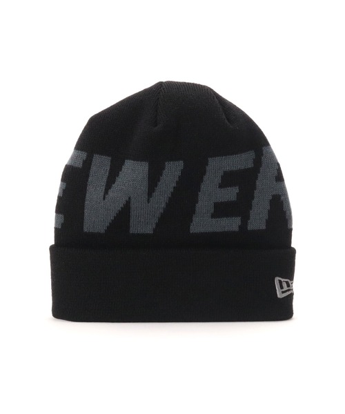NEW ERA(ニューエラ)の「ニューエラ ニット帽 カフ ビッグロゴ(ニットキャップ/ビーニー・メンズ・ブラック系/ブラック/ネイビー/ホワイト・FREE)」の8枚目の写真