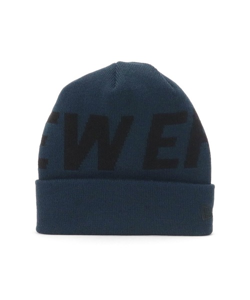 NEW ERA(ニューエラ)の「ニューエラ ニット帽 カフ ビッグロゴ(ニットキャップ/ビーニー・メンズ・ブラック系/ブラック/ネイビー/ホワイト・FREE)」の11枚目の写真