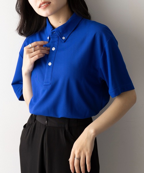 United Athle(ユナイテッドアスレ)の「【United Athle】4.7オンス スペシャル ドライ カノコ ポロシャツ(ボタンダウン)(ローブリード) 2022(ポロシャツ・メンズ・レッド/ブラック/ネイビー/ホワイト/ブルー・L/M/XL/S)」の4枚目の写真