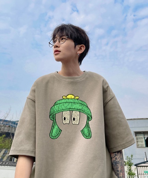 MGV(エムジーヴィー)の「センタープリントロゴTシャツ(Tシャツ/カットソー・メンズ・ブルー/ダークグレー/ホワイト/グリーン/レッド/ブラック/ベージュ・MEDIUM/LARGE/X-LARGE)」の5枚目の写真