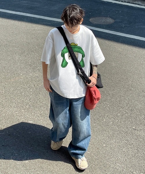 MGV(エムジーヴィー)の「センタープリントロゴTシャツ(Tシャツ/カットソー・メンズ・ブルー/ダークグレー/ホワイト/グリーン/レッド/ブラック/ベージュ・MEDIUM/LARGE/X-LARGE)」の2枚目の写真