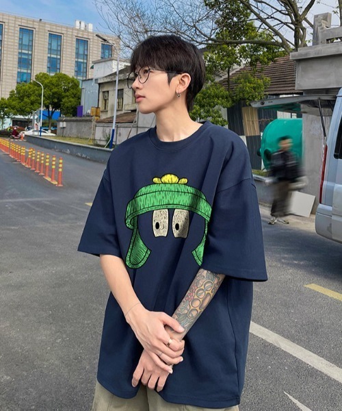 MGV(エムジーヴィー)の「センタープリントロゴTシャツ(Tシャツ/カットソー・メンズ・ブルー/ダークグレー/ホワイト/グリーン/レッド/ブラック/ベージュ・MEDIUM/LARGE/X-LARGE)」の7枚目の写真