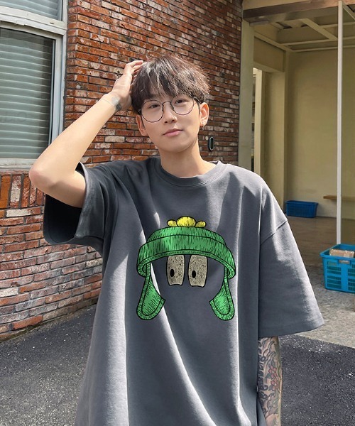 MGV(エムジーヴィー)の「センタープリントロゴTシャツ(Tシャツ/カットソー・メンズ・ブルー/ダークグレー/ホワイト/グリーン/レッド/ブラック/ベージュ・MEDIUM/LARGE/X-LARGE)」の10枚目の写真