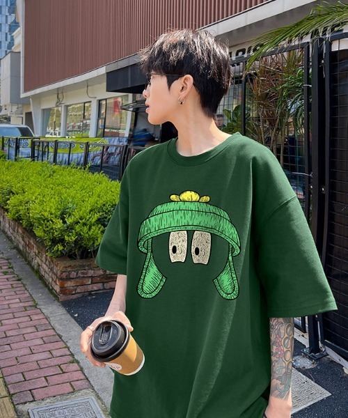 MGV(エムジーヴィー)の「センタープリントロゴTシャツ(Tシャツ/カットソー・メンズ・ブルー/ダークグレー/ホワイト/グリーン/レッド/ブラック/ベージュ・MEDIUM/LARGE/X-LARGE)」の13枚目の写真