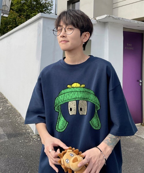 MGV(エムジーヴィー)の「センタープリントロゴTシャツ(Tシャツ/カットソー・メンズ・ブルー/ダークグレー/ホワイト/グリーン/レッド/ブラック/ベージュ・MEDIUM/LARGE/X-LARGE)」の15枚目の写真