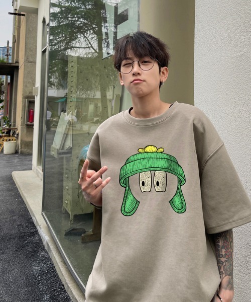MGV(エムジーヴィー)の「センタープリントロゴTシャツ(Tシャツ/カットソー・メンズ・ブルー/ダークグレー/ホワイト/グリーン/レッド/ブラック/ベージュ・MEDIUM/LARGE/X-LARGE)」の11枚目の写真