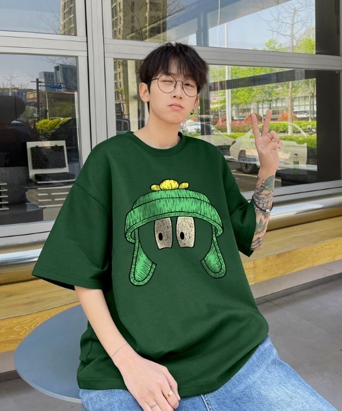 MGV(エムジーヴィー)の「センタープリントロゴTシャツ(Tシャツ/カットソー・メンズ・ブルー/ダークグレー/ホワイト/グリーン/レッド/ブラック/ベージュ・MEDIUM/LARGE/X-LARGE)」の12枚目の写真