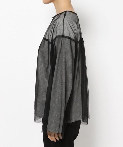 LEPSIM（レプシィム）の「チュール2SETプルオーバー　908506（Tシャツ/カットソー・レディース・オフホワイト/ブラック/ピンク・FREE）」の16枚目の写真